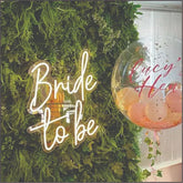 Bride to be wedding neon sign